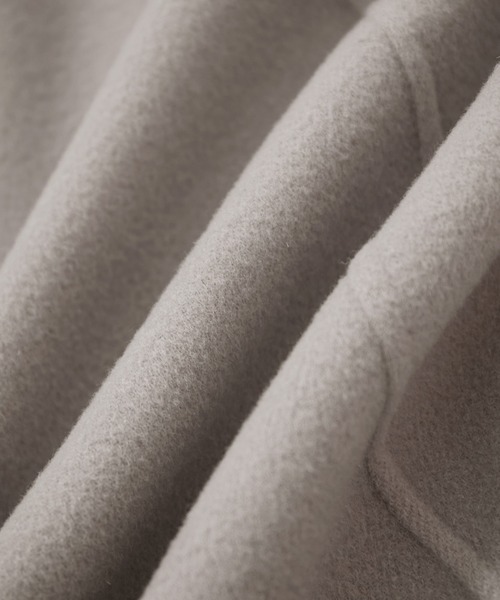 ROPE'（ロペ）の「【WEB限定】ダブルフェイスリバーパネルセミフレアラップコート（その他アウター・レディース・ライトグレー/ブラック/ブラウン/オフホワイト・38/36）」の16枚目の写真