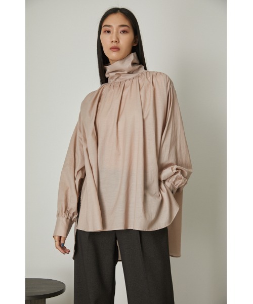 RIM.ARK（リムアーク）の「Long neck gather tops（シャツ/ブラウス 