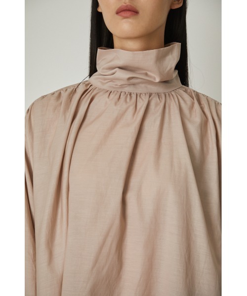 RIM.ARK（リムアーク）の「Long neck gather tops（シャツ/ブラウス 