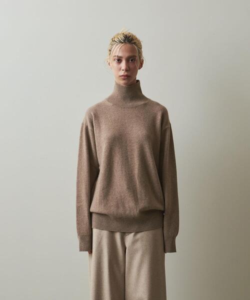 Steven Alan（スティーブンアラン）の「＜Steven Alan＞CASHMERE TURTLE NECK KNIT/ニット（ニット/セーター・レディース・ブラック/ベージュ/ライラック・FREE）」の10枚目の写真