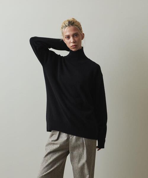 Steven Alan（スティーブンアラン）の「＜Steven Alan＞CASHMERE TURTLE NECK KNIT/ニット（ニット/セーター・レディース・ブラック/ベージュ/ライラック・FREE）」の11枚目の写真