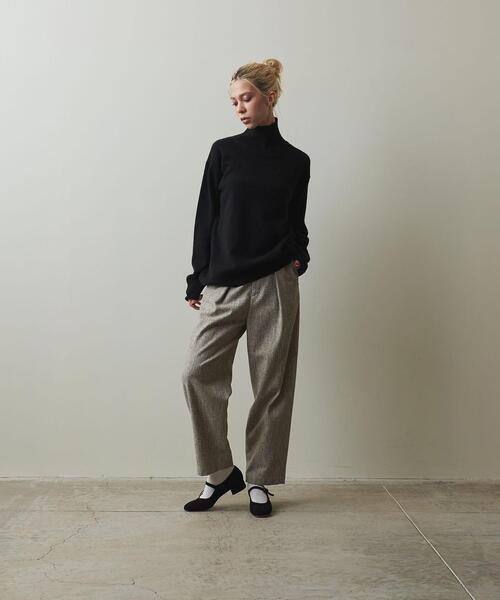 Steven Alan（スティーブンアラン）の「＜Steven Alan＞CASHMERE TURTLE NECK KNIT/ニット（ニット/セーター・レディース・ブラック/ベージュ/ライラック・FREE）」の7枚目の写真