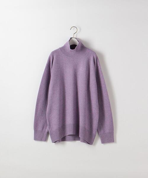 Steven Alan（スティーブンアラン）の「＜Steven Alan＞CASHMERE TURTLE NECK KNIT/ニット（ニット/セーター・レディース・ブラック/ベージュ/ライラック・FREE）」の12枚目の写真