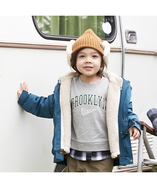 petit main(プティマイン)の「3WAYマウンテンパーカ(マウンテンパーカー・キッズ・ブラック/ターコイズブルー/マスタード・80cm/90cm/110cm/100cm/120cm/130cm)」の2枚目の写真