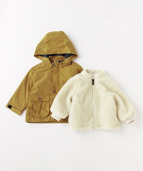 petit main(プティマイン)の「3WAYマウンテンパーカ(マウンテンパーカー・キッズ・ブラック/ターコイズブルー/マスタード・80cm/90cm/110cm/100cm/120cm/130cm)」の12枚目の写真