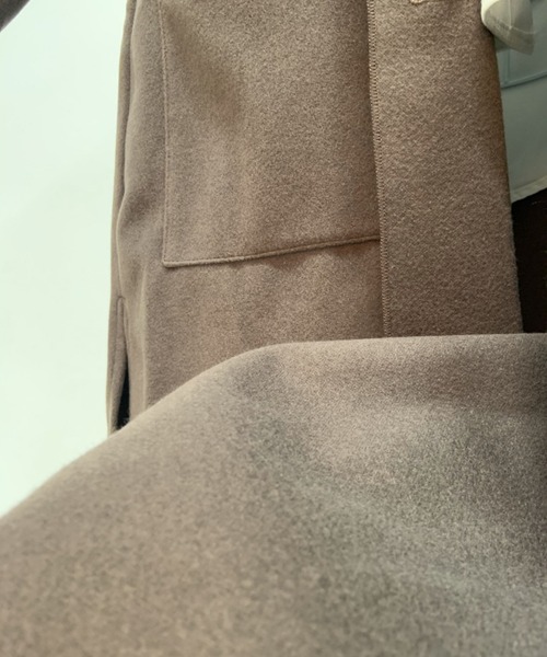 aimoha（アイモハ）の「後タックシングルロングテーラードコート（モッズコート・レディース・ホワイト/ブラック/ブルー/モカ・FREE）」の7枚目の写真