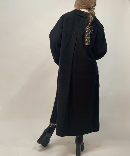 aimoha（アイモハ）の「後タックシングルロングテーラードコート（モッズコート・レディース・ホワイト/ブラック/ブルー/モカ・FREE）」の22枚目の写真