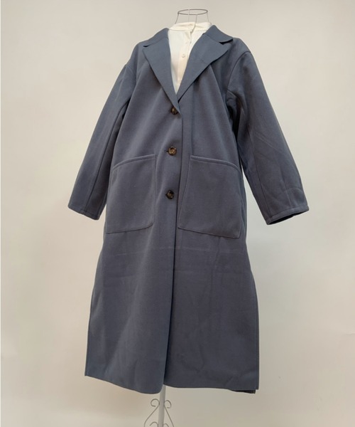 aimoha（アイモハ）の「後タックシングルロングテーラードコート（モッズコート・レディース・ホワイト/ブラック/ブルー/モカ・FREE）」の15枚目の写真