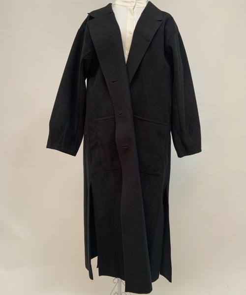 aimoha（アイモハ）の「後タックシングルロングテーラードコート（モッズコート・レディース・ホワイト/ブラック/ブルー/モカ・FREE）」の18枚目の写真