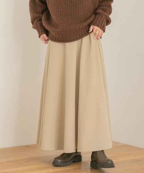 ITEMS URBANRESEARCH（アイテムズ アーバンリサーチ）の「ボリュームフレアスカート（スカート・レディース・ブラック/ベージュ/イエロー・FREE）」の3枚目の写真