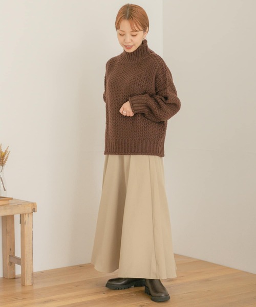 ITEMS URBANRESEARCH（アイテムズ アーバンリサーチ）の「ボリュームフレアスカート（スカート・レディース・ブラック/ベージュ/イエロー・FREE）」の8枚目の写真