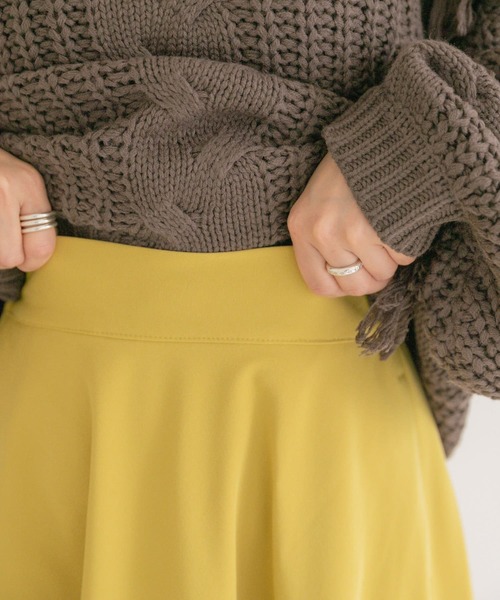 ITEMS URBANRESEARCH（アイテムズ アーバンリサーチ）の「ボリュームフレアスカート（スカート・レディース・ブラック/ベージュ/イエロー・FREE）」の18枚目の写真