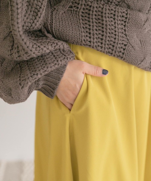 ITEMS URBANRESEARCH（アイテムズ アーバンリサーチ）の「ボリュームフレアスカート（スカート・レディース・ブラック/ベージュ/イエロー・FREE）」の19枚目の写真