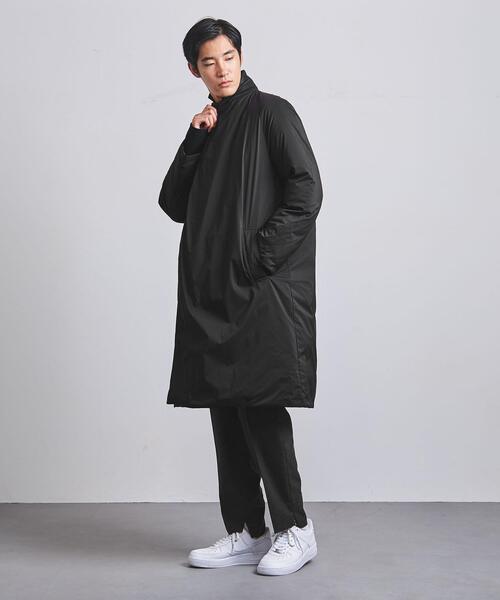 EN ROUTE（アンルート）の「＜EN ROUTE（アンルート）＞ ナイロンリップストップ ダウン ガウンコート（ダウンジャケット/コート・メンズ・ブラック/オリーブ・1/3/2）」の6枚目の写真