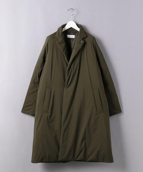 EN ROUTE（アンルート）の「＜EN ROUTE（アンルート）＞ ナイロンリップストップ ダウン ガウンコート（ダウンジャケット/コート・メンズ・ブラック/オリーブ・1/3/2）」の4枚目の写真