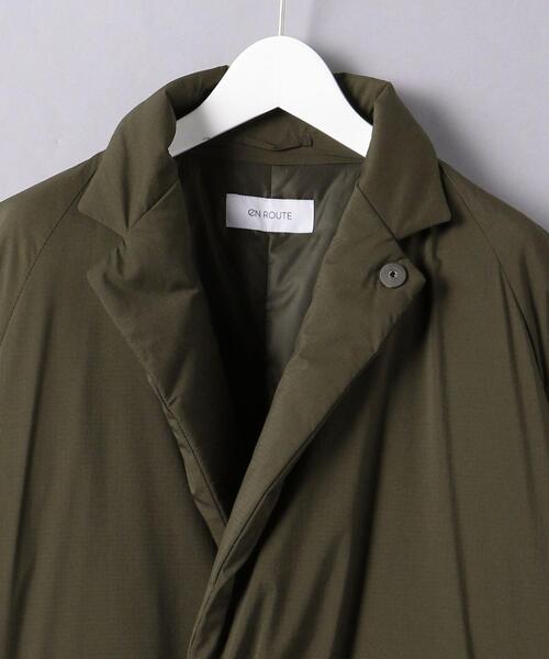 EN ROUTE（アンルート）の「＜EN ROUTE（アンルート）＞ ナイロンリップストップ ダウン ガウンコート（ダウンジャケット/コート・メンズ・ブラック/オリーブ・1/3/2）」の16枚目の写真
