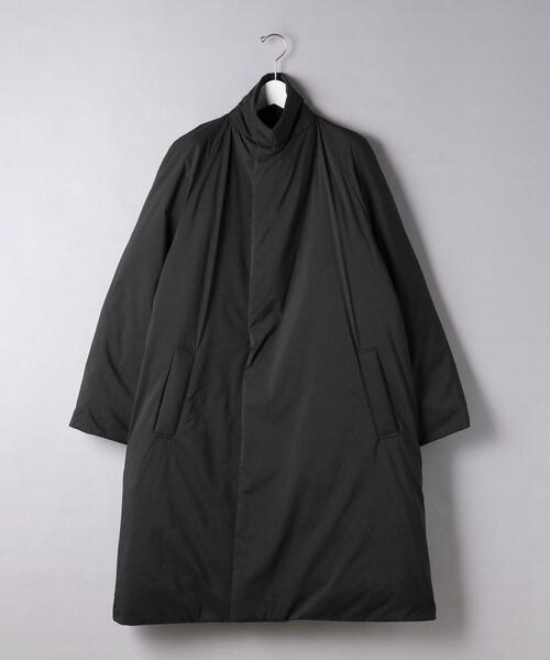 EN ROUTE（アンルート）の「＜EN ROUTE（アンルート）＞ ナイロンリップストップ ダウン ガウンコート（ダウンジャケット/コート・メンズ・ブラック/オリーブ・1/3/2）」の13枚目の写真