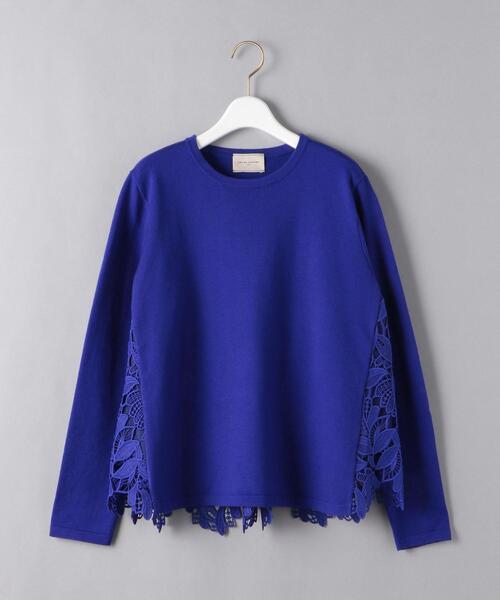 【新品】ユナイテッドアローズ　エンブロティアードコンビニット　ネイビー エンブロ ティアード コンビニット