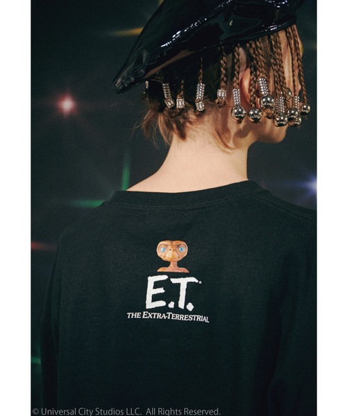 Candy Stripper(キャンディストリッパー)の「//E.T.×Candy Stripper//E.T.SCENE L/S Tシャツ(Tシャツ/カットソー・レディース・ブラック/オフホワイト/ピンク・2)」の16枚目の写真