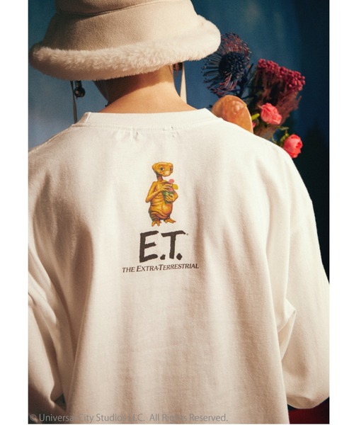 Candy Stripper(キャンディストリッパー)の「//E.T.×Candy Stripper//E.T.SCENE L/S Tシャツ(Tシャツ/カットソー・レディース・ブラック/オフホワイト/ピンク・2)」の10枚目の写真