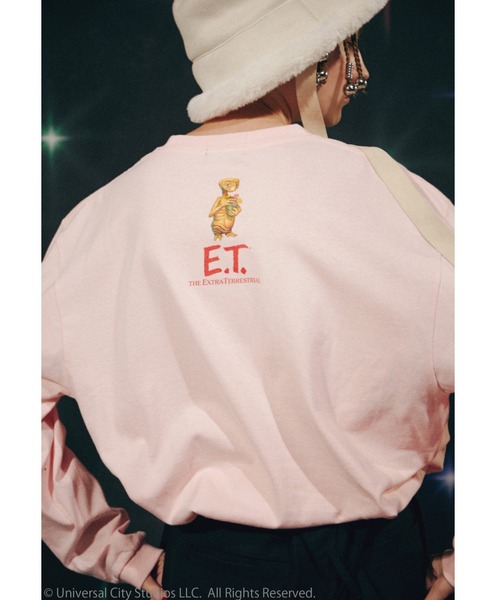 Candy Stripper(キャンディストリッパー)の「//E.T.×Candy Stripper//E.T.SCENE L/S Tシャツ(Tシャツ/カットソー・レディース・ブラック/オフホワイト/ピンク・2)」の18枚目の写真