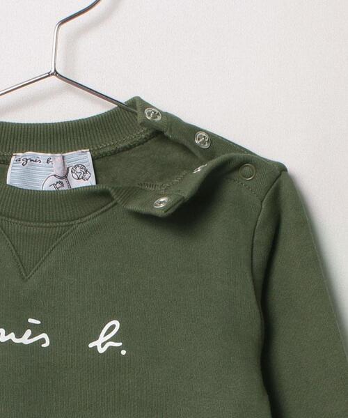 agnes b.(アニエスベー)の「S137 SWEAT ベビー ロゴスウェット(スウェット・キッズ・グリーン系その他・1YEAR/2YEAR/18M)」の4枚目の写真