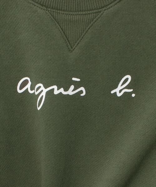 agnes b.(アニエスベー)の「S137 SWEAT ベビー ロゴスウェット(スウェット・キッズ・グリーン系その他・1YEAR/2YEAR/18M)」の2枚目の写真