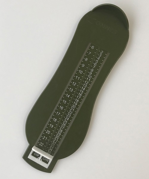 OMNES（オムネス）の「キッズ用フットメジャー（シューズ小物/雑貨・キッズ・パープル/ネイビー/グレー/カーキ/モスグリーン/サーモンピンク・FREE）」の2枚目の写真