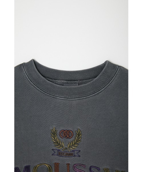 MOUSSY（マウジー）の「MOUSSY EMBLEM OVERDYE プルオーバー（スウェット・レディース・ホワイト/ライトカーキ/ライトイエロー/ライトブラック・FREE）」の17枚目の写真