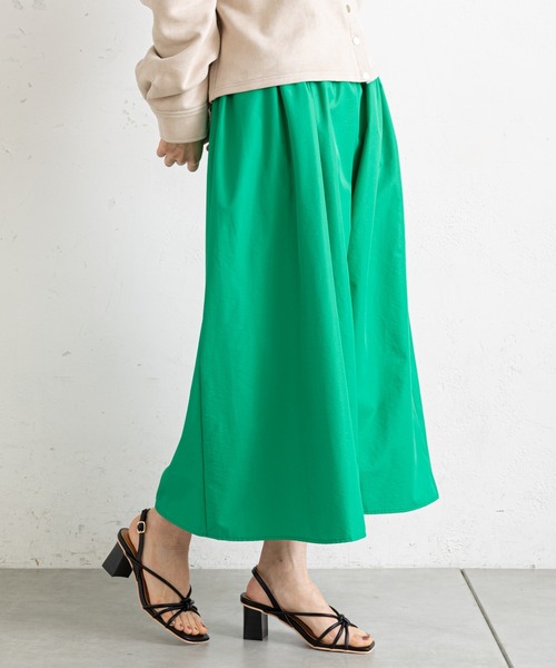 prose verse（プロズヴェール）の「メモリータフタギャザーフレアスカート（スカート・レディース・ブラック/ベージュ/グリーン・ﾌﾘ-）」の17枚目の写真