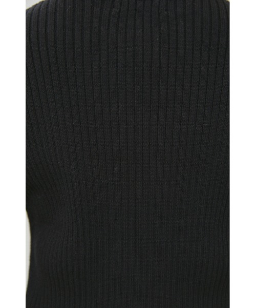 LAGUA GEM（ラグアジェム）の「FRONT ZIP 2WAY TOPS（ニット/セーター・レディース・ブラック/ライトグリーン/ホワイト・FREE）」の16枚目の写真