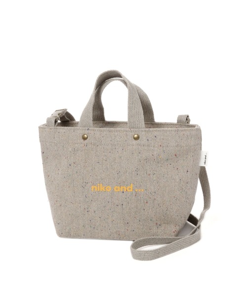 セール】オリジナルニコロゴネップ柄ショルダートートバッグ