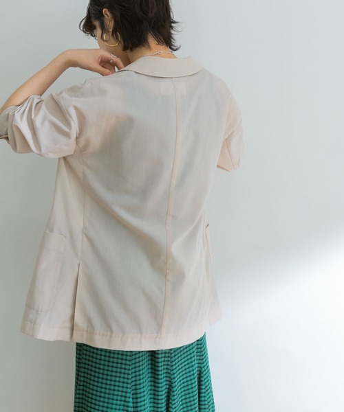 URBAN RESEARCH(アーバンリサーチ)の「『UR TECH Smart Linen Touch』リネンブレンドジャケット(その他アウター・レディース・チャコールグレー/ベージュ系その他/ブルー・FREE)」の19枚目の写真