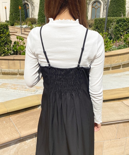 apres jour（アプレジュール）の「マーメイドキャミワンピース【ZOZOTOWN限定アイテム】（ワンピース・レディース・ライトベージュ/ピンク/ブラック・X-LARGE/フリー）」の19枚目の写真