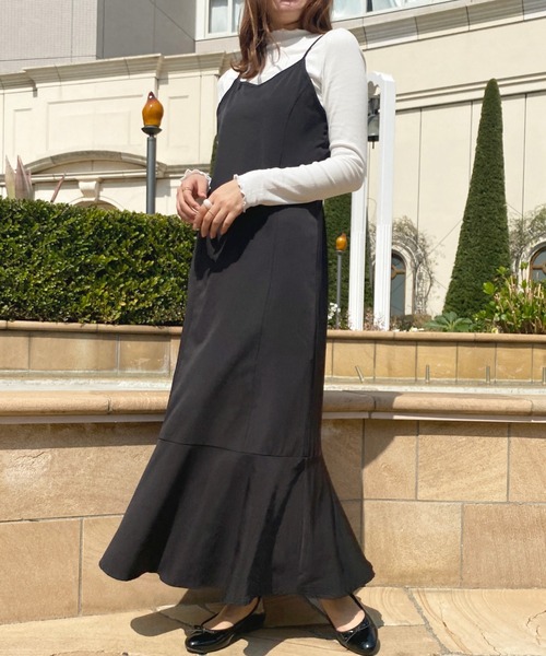 apres jour（アプレジュール）の「マーメイドキャミワンピース【ZOZOTOWN限定アイテム】（ワンピース・レディース・ライトベージュ/ピンク/ブラック・X-LARGE/フリー）」の21枚目の写真