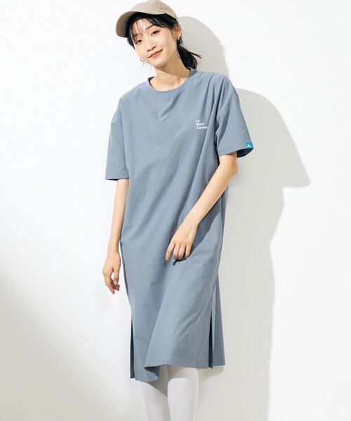 SHARE PARK（シェアパーク）の「【LADIES】UVカット ロゴ半袖カットワンピース（ワンピース・レディース・ホワイト系/ベージュ系/オールドローズ系/ブルー系・X-SMALL/MEDIUM/SMALL）」の21枚目の写真