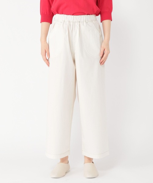 studio CLIP（スタディオクリップ）の「配色ステッチワークパンツ（その他パンツ・レディース・オフホワイト/カーキ・MEDIUM/LARGE）」の9枚目の写真