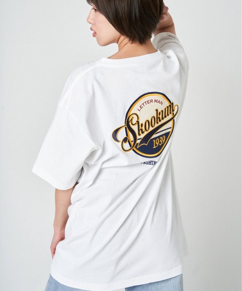 SKOOKUM（スクーカム）の「SKOOKUM×JEサークル刺繍Tシャツ（Tシャツ/カットソー・メンズ・ホワイト/ブラック/グリーン/ホワイト系その他2/ブラック系その他2・M/L）」の6枚目の写真