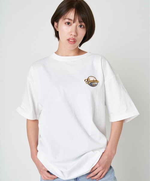 SKOOKUM（スクーカム）の「SKOOKUM×JEサークル刺繍Tシャツ（Tシャツ/カットソー・メンズ・ホワイト/ブラック/グリーン/ホワイト系その他2/ブラック系その他2・M/L）」の8枚目の写真