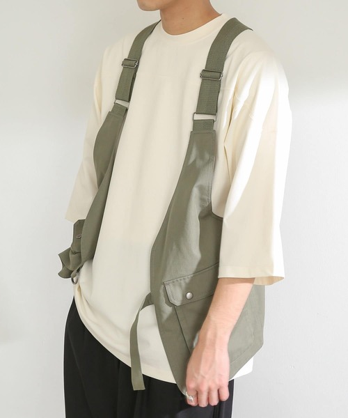 SENSE OF PLACE by URBAN RESEARCH（センスオブプレイスバイアーバンリサーチ）の「フィッシングベスト（ベスト・メンズ・ブラック/カーキ・ONE）」の6枚目の写真
