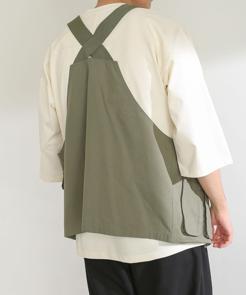 SENSE OF PLACE by URBAN RESEARCH（センスオブプレイスバイアーバンリサーチ）の「フィッシングベスト（ベスト・メンズ・ブラック/カーキ・ONE）」の8枚目の写真