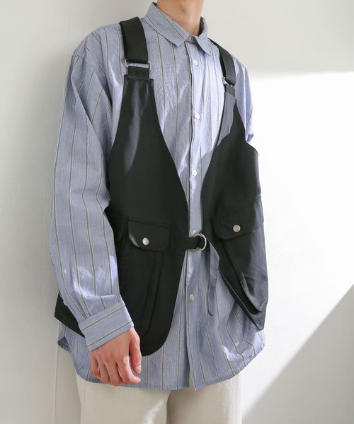 SENSE OF PLACE by URBAN RESEARCH（センスオブプレイスバイアーバンリサーチ）の「フィッシングベスト（ベスト・メンズ・ブラック/カーキ・ONE）」の12枚目の写真