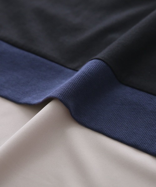 osharewalker（オシャレウォーカー）の「【廃盤】『異素材ドッキング変形デザインカットソー』（Tシャツ/カットソー・レディース・グレイッシュベージュ/ブラック・FREE）」の21枚目の写真