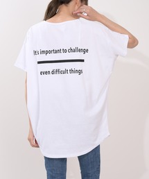 オーバーサイズバックプリントTシャツ