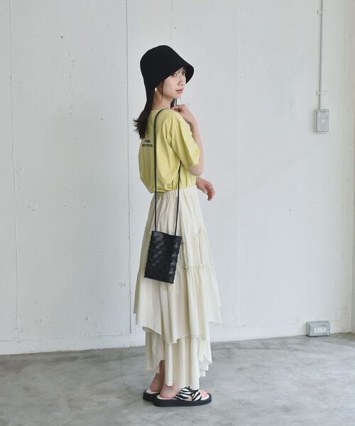 RETRO GIRL(レトロガール)の「ティアードフレアスカート(スカート・レディース・ライトグレー/ブラック/オフホワイト・FREE)」の4枚目の写真