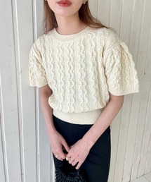 GIMME GIMME | ケーブル サマーニット gimw22s019(ニット/セーター)