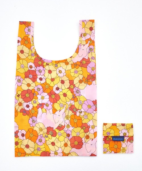 LAZY SUSAN(レイジースーザン)の「エコバッグ BABY BAGGU/ベビーバグゥ フラワーエレファント(エコバッグ/サブバッグ・レディース・マルチ・FREE)」の8枚目の写真