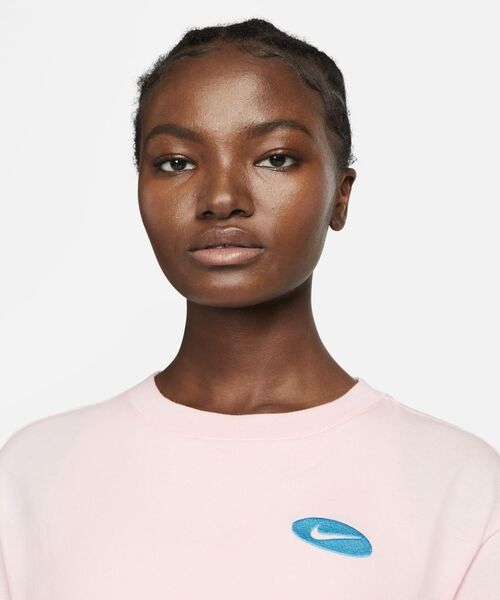 NIKE(ナイキ)の「《セットアップ対応商品》ナイキ スポーツウェア アイコン クラッシュ ウィメンズ ショートスリーブ タイ トップ / Nike Sportswear Icon Clash Women's Short-Sleeve Tie Top(Tシャツ/カットソー・レディース・ホワイト/ピンク系その他2/ブラック・S/M/L/2XL/XL/XS)」の9枚目の写真