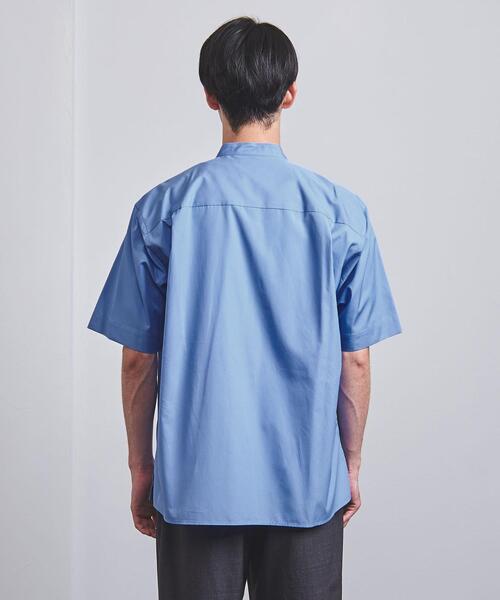 美品★ユナイテッドアローズ トーマスメイソンソリッドバンドカラーシャツ 1.6万 UNITED ARROWS(ユナイテッドアローズ)の「トーマスメイソン