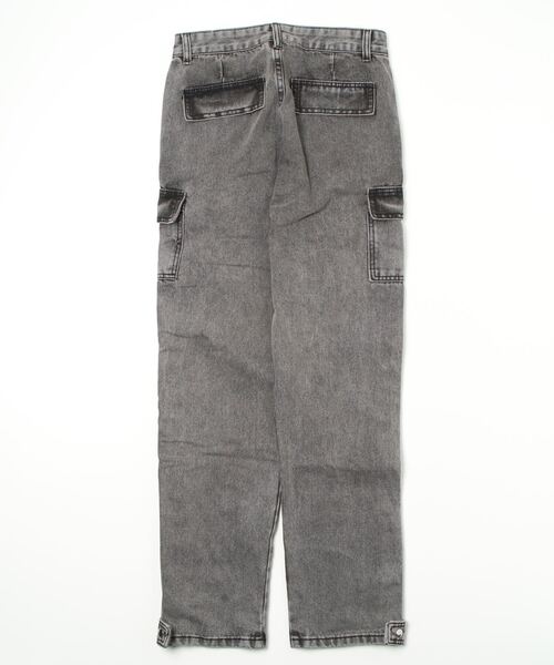 Figments（フィグメンツ）の「デザインデニムバギーパンツ（デニムパンツ・レディース・ブラック/ライトインディゴブルー・SMALL/MEDIUM）」の14枚目の写真